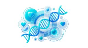 웨딩검진의 의학적 중요성을 상징하는 현대적인 3D 일러스트레이션